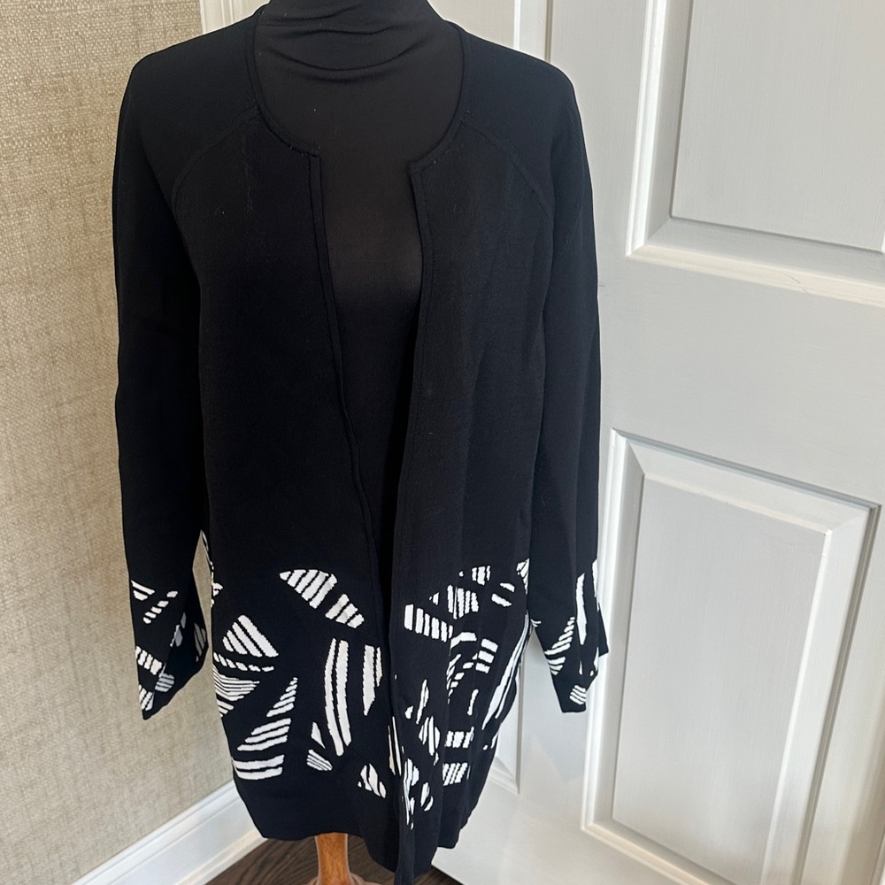 Calvin Klein Black and White Cardigan